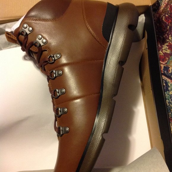 Cole Haan Men\'s ZeroGrand Omni Waterproof Brown Leather Hiker Boots 11.5M NIB main image 4
